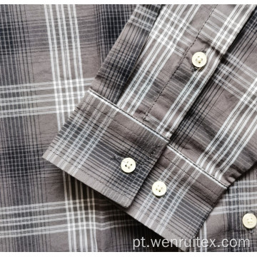 Camisas 100% algodão para adultos Camisas masculinas de manga comprida